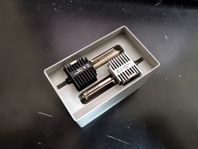 A1 dual hotend storage module - compatible with the screw storage box - 2x long 1x wide