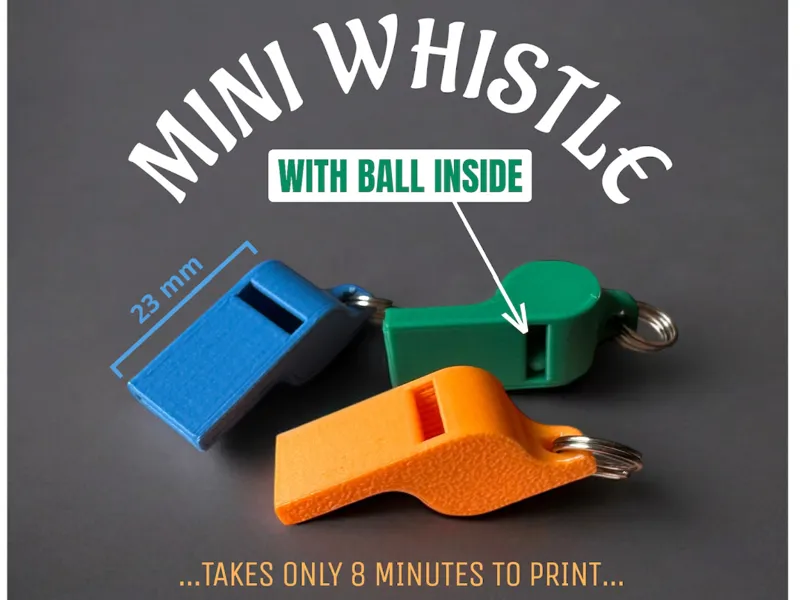 Tiny / Mini whistle - With ball inside