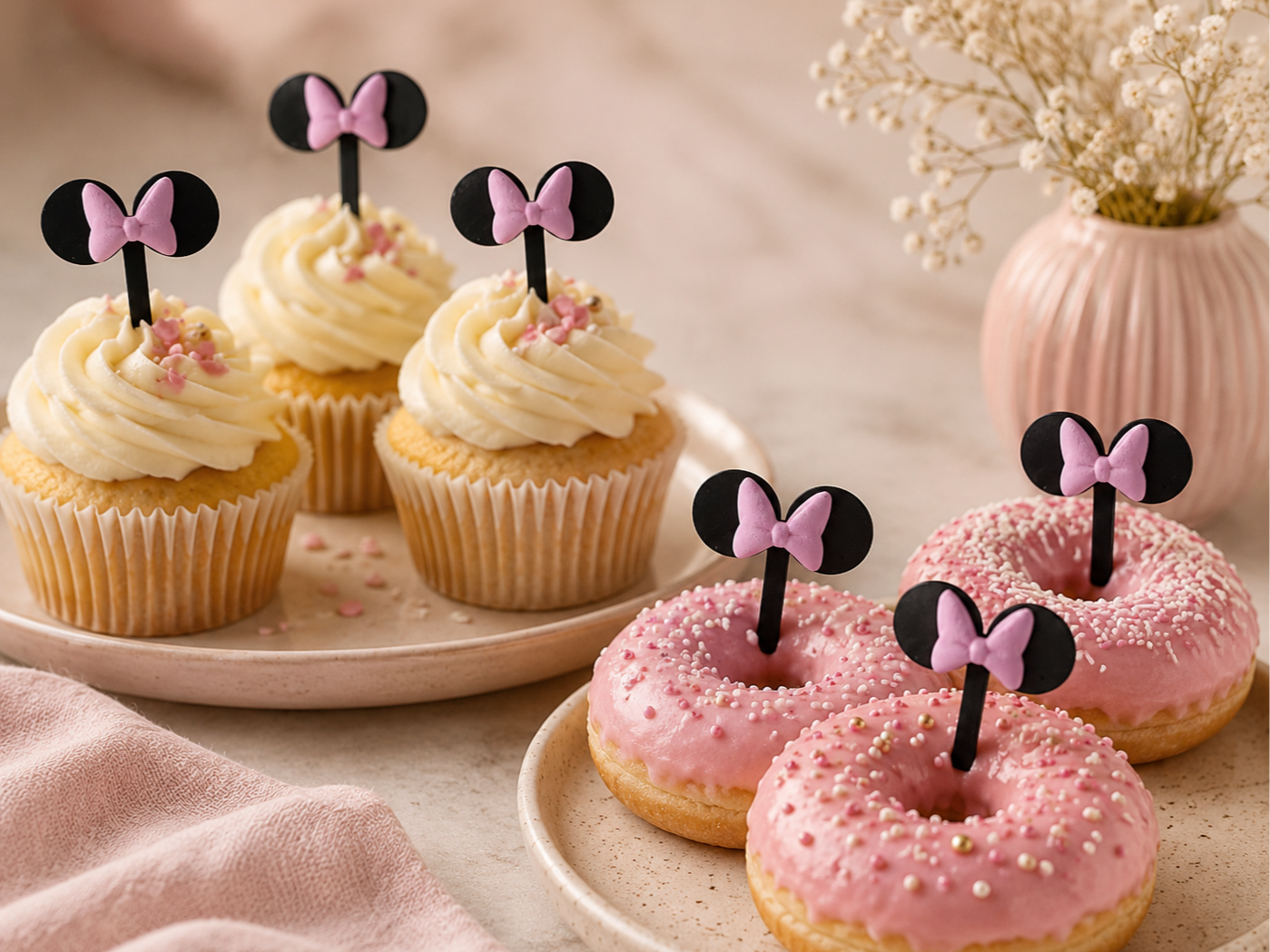 Mini Maus Cupcake/ Donut Stecker Kuchenstecker