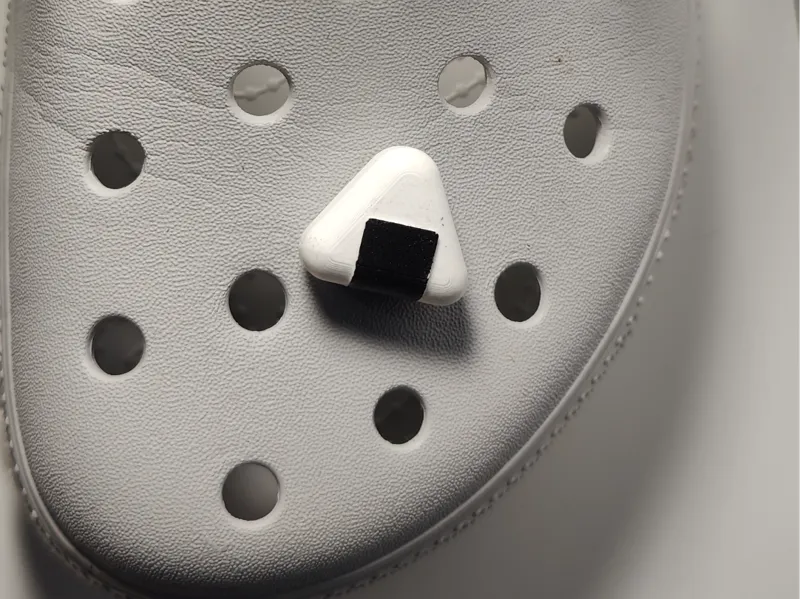 Rice Ball croc charm