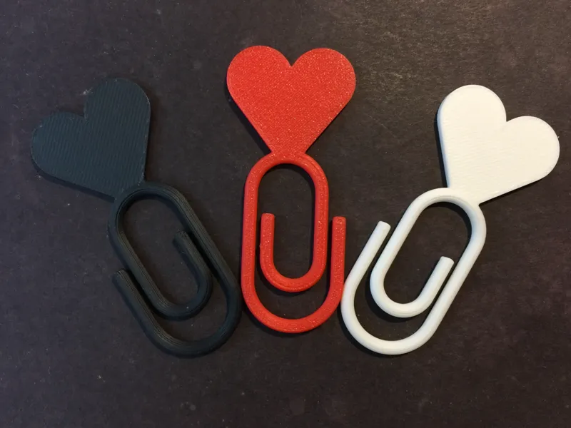 Heart Paper Pin