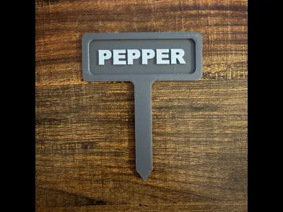 Pepper Garden Marker | 3D Print 3MF | Easy Print