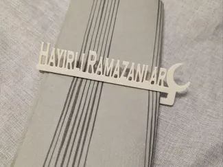 Hayirli Ramazan ramadan mubarak serviettenklammer 