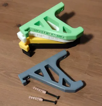 Helmet Wall Hanger with Key and Jacket Hook