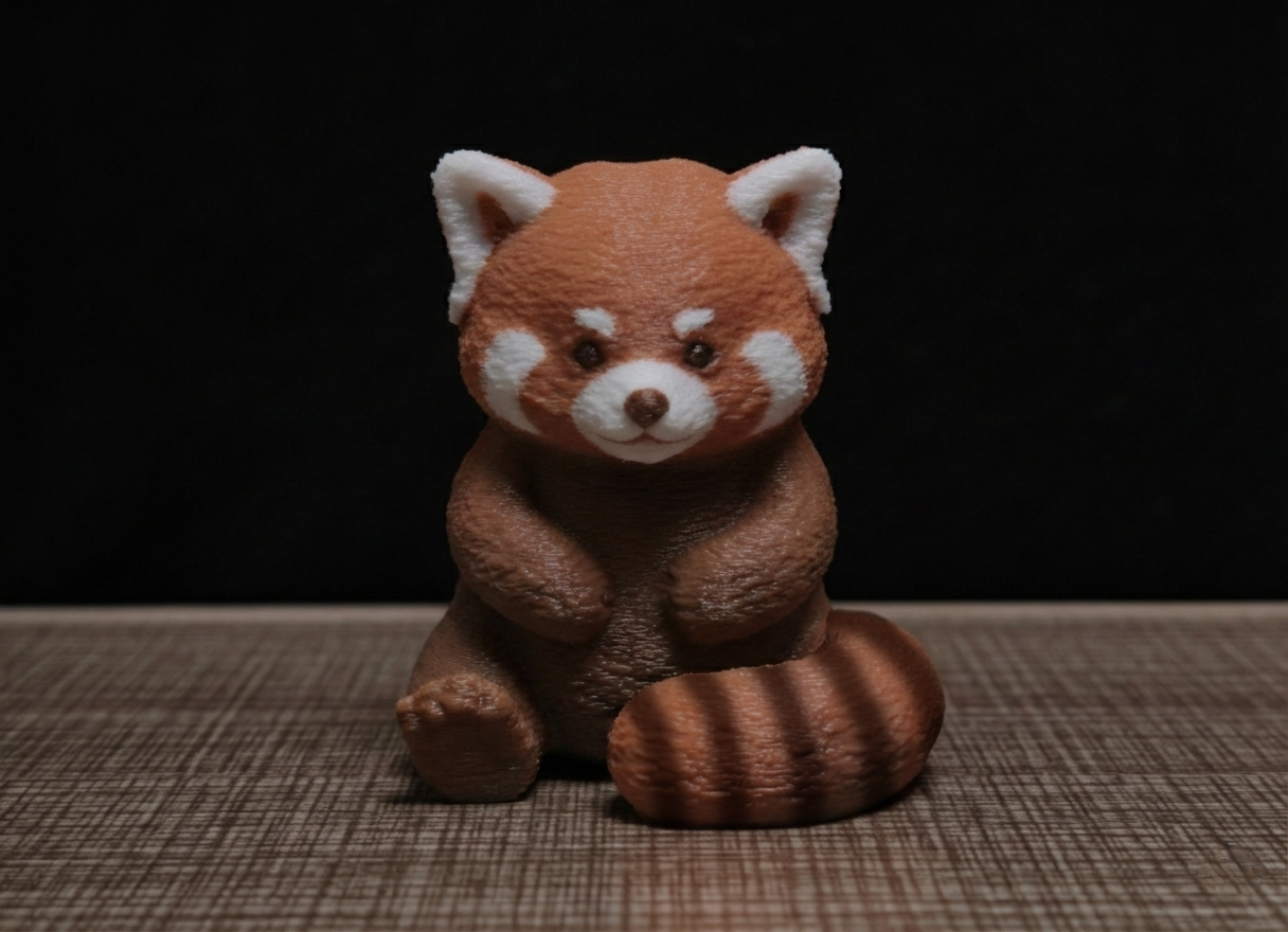 Miniatura 1 do modelo 3D 坐着的小熊猫（sit red panda）