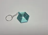Fidget hexagonal à anneaux concentriques — photo 2
