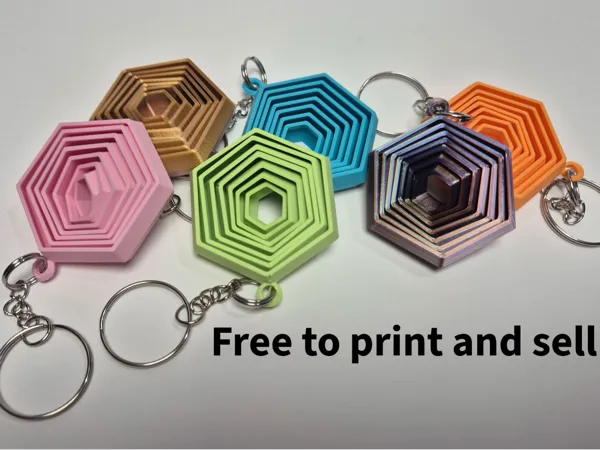 Fidget hexagonal à anneaux concentriques
