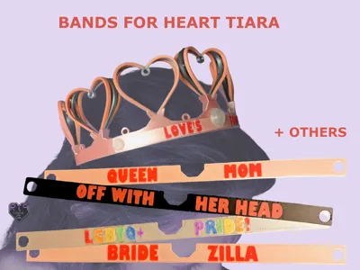 Bands for Heart Tiara