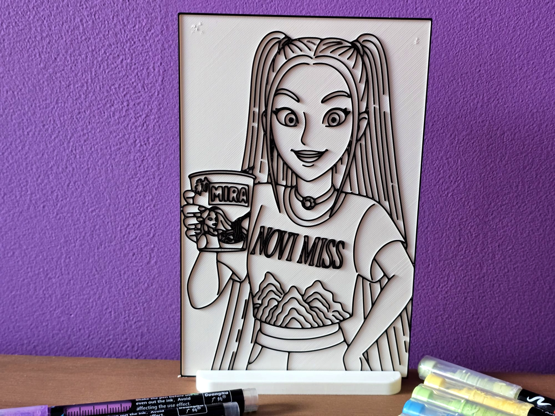 Mira Coloring Kpop Noodle Fun Craft DIY