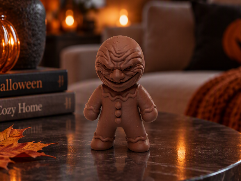 Dämonischer Lebkuchen "Grinsling" Horrorfigur 3D model