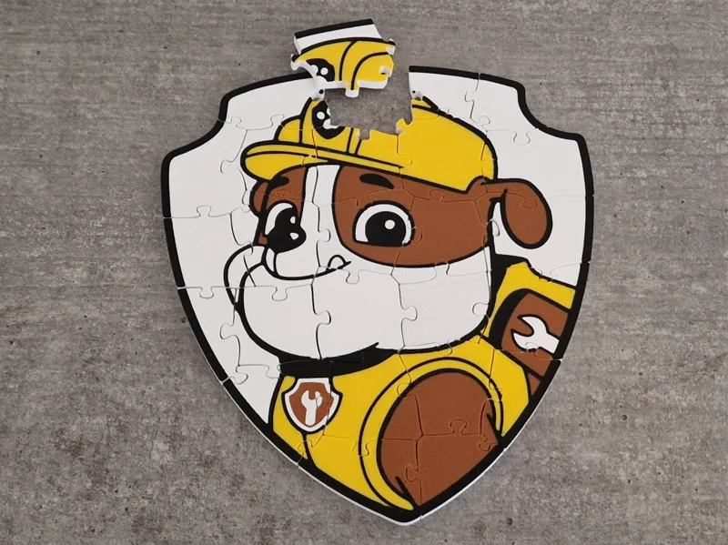Paw Patrol Rubble puzzle - 4 colors - 25 pcs.