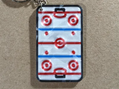 HOCKEY RINK KEYCHAIN