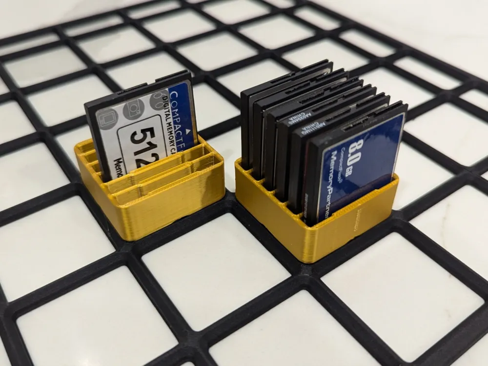 Gridfinity 1x1 CF Flash) Card Holder by TooManyThings MakerWorld