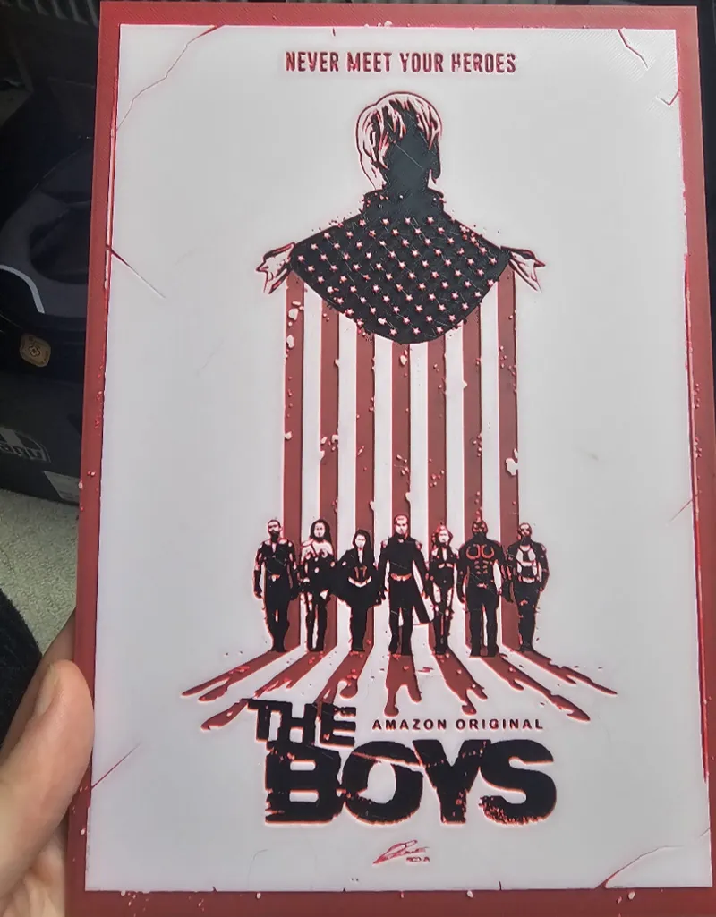 The Boys HueForge poster RWB