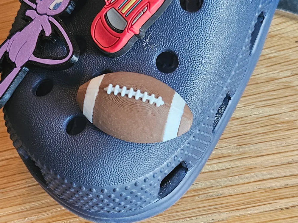 American Football Croc Charm by nweishar MakerWorld