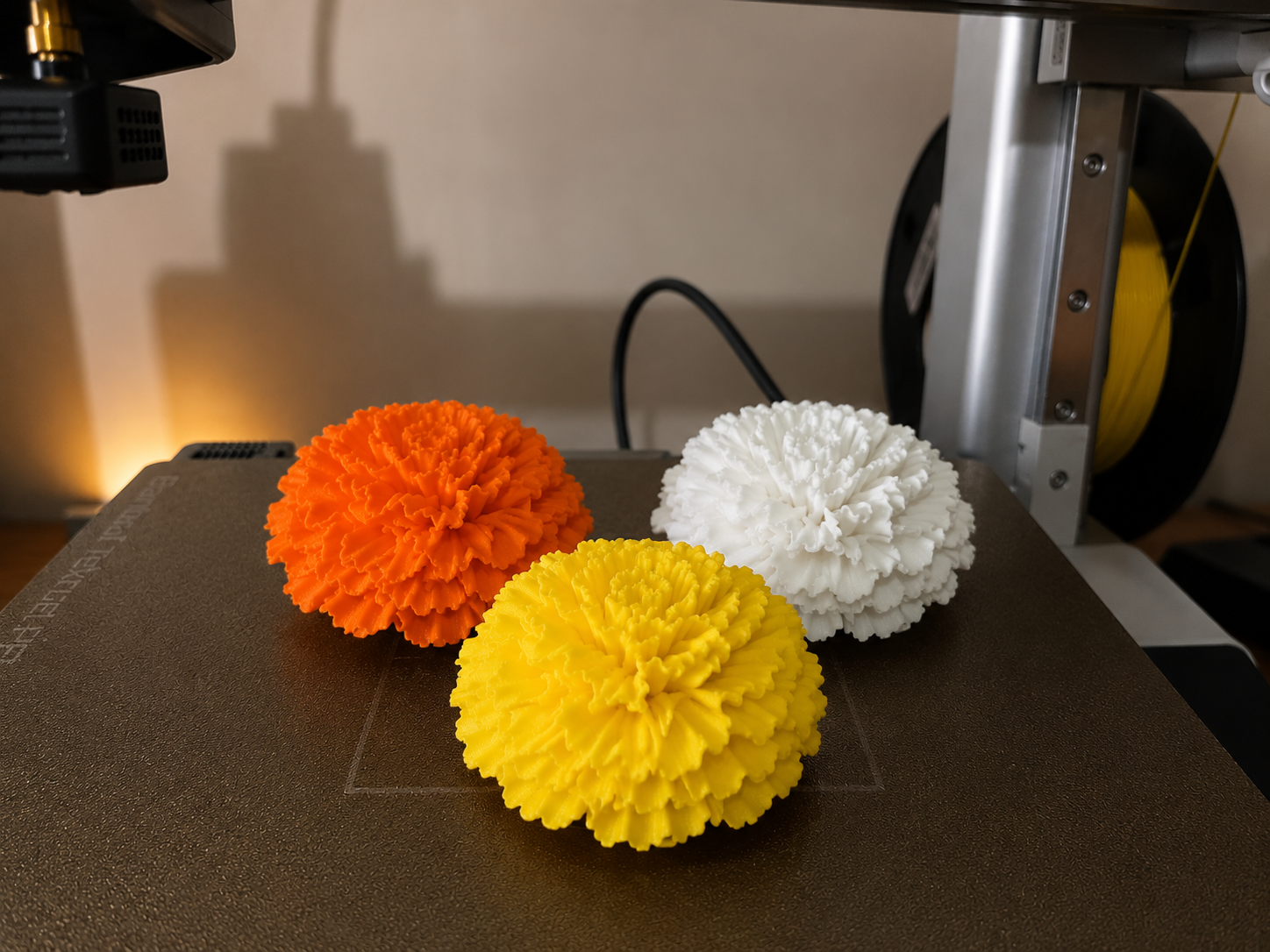 3D Printed Flower Ball – Decorative Floral Sphere - 1