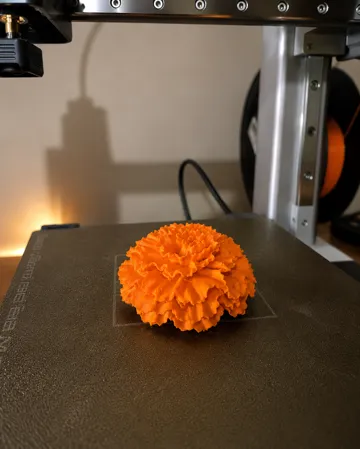 Letrero o emblema decorativo: 3D Printed Flower Ball – Decorative Floral Sphere — vista de referencia 4