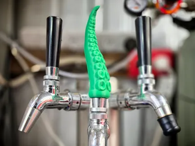 Beer Tap Handle - Printed Threads - Tentacle