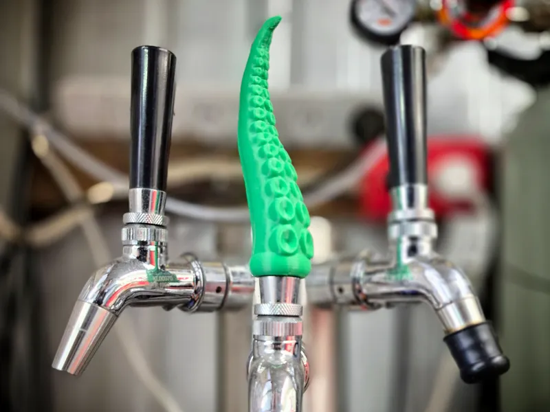 Beer Tap Handle - Printed Threads - Tentacle