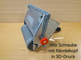 Sternschraube / Rändelkopf, Pfohl Leimroller