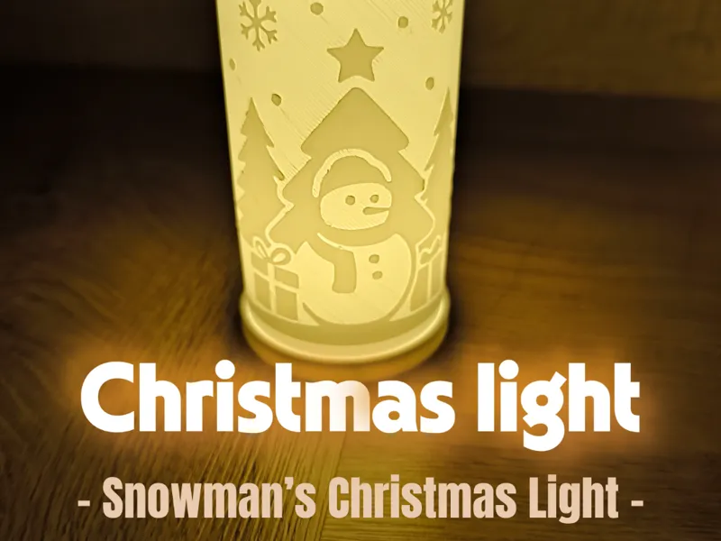 Christmas Schneemann im Winterglanz – Glow Lantern