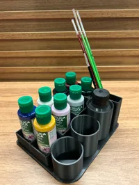 Organisateur de pots de peinture et pinceaux — photo 3
