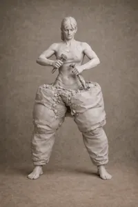 Statuette trophée bodybuildeuse — photo 3