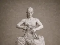 Statuette trophée bodybuildeuse — photo 1