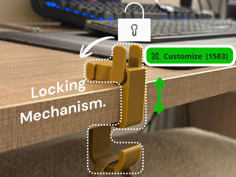 Customisable Table Hanger - Universal