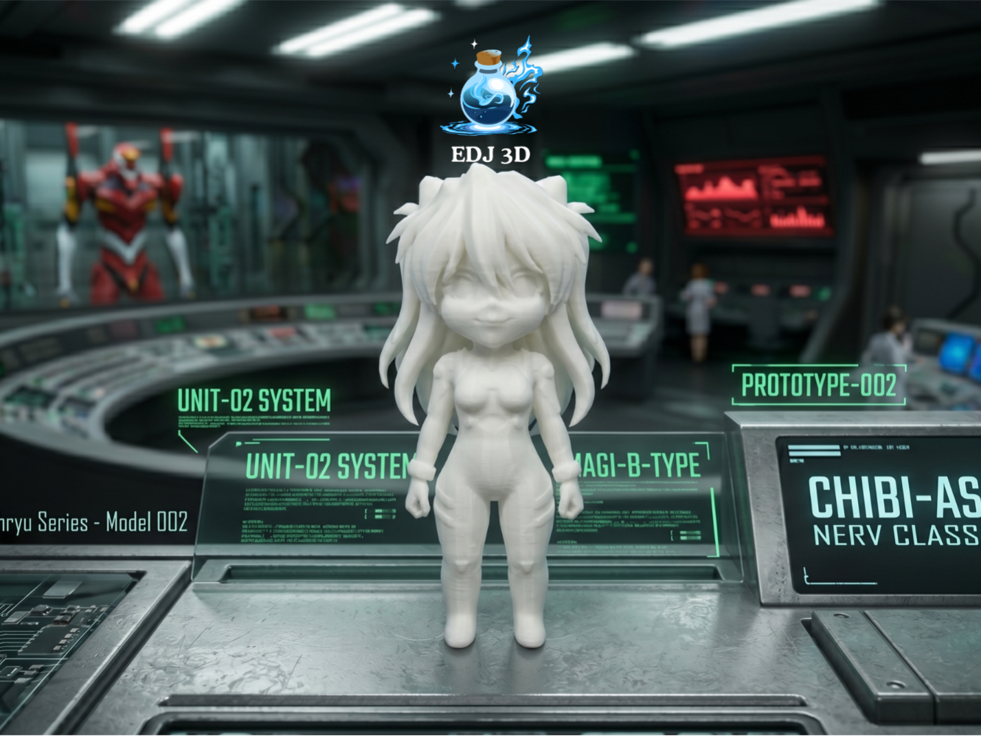 Chibi - Asuka Langley Soryu Shikinami - Evangelion