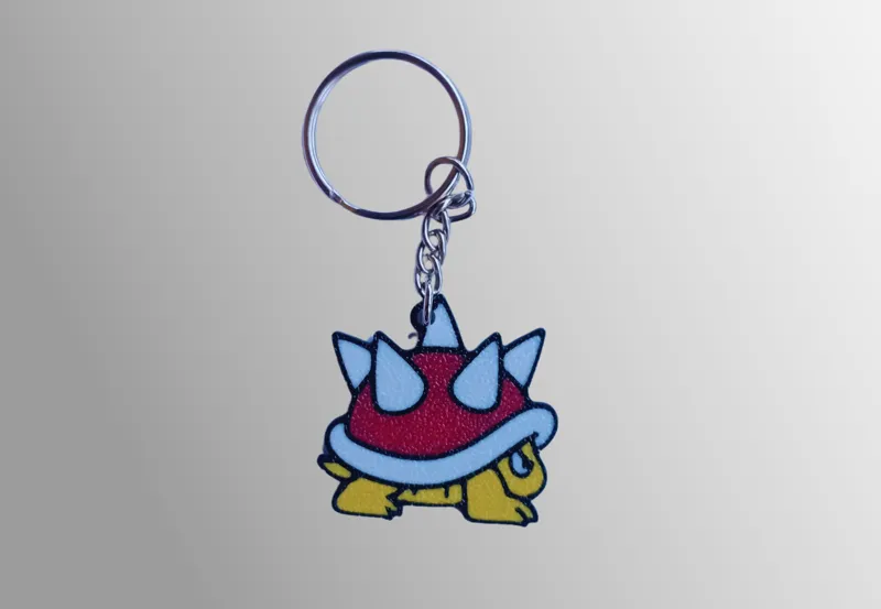Super Mario Bross Spiny keychain