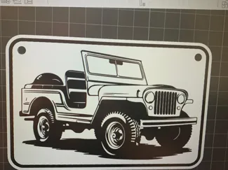 Sign Willys Jeep