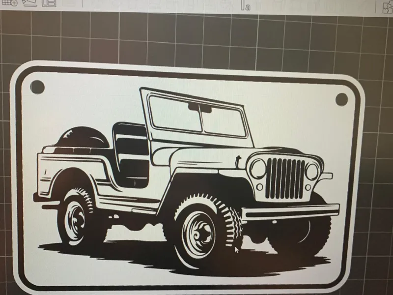 Sign Willys Jeep