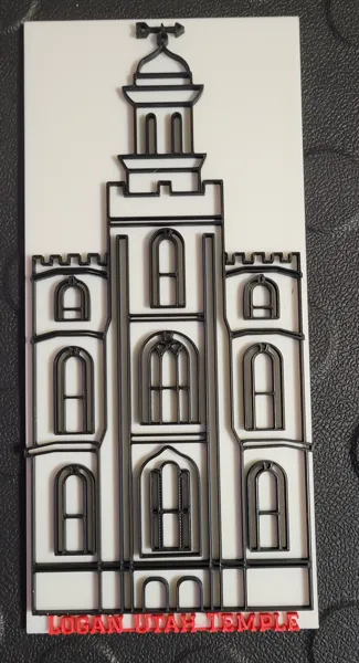 Logan Utah Temple Wall Art.