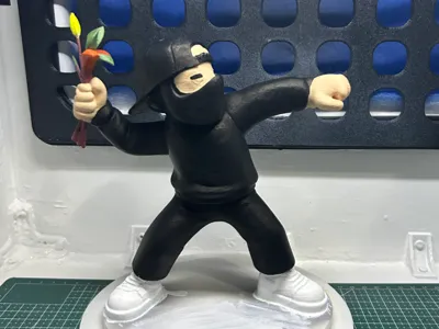 Banksy Flower Thrower - Restyled