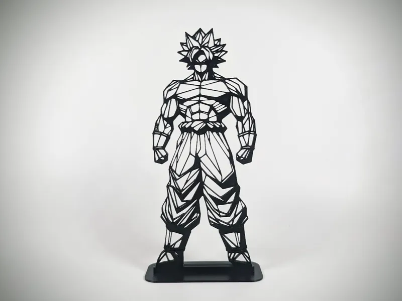 Low Poly Geometric Broly - Dragon Ball