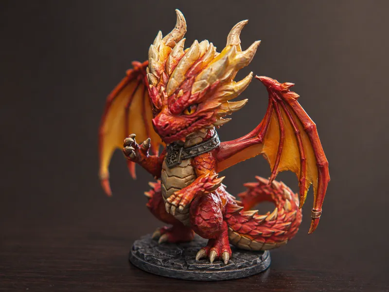 Tiny Boss Dragon – 62mm - Cute but Dangerous