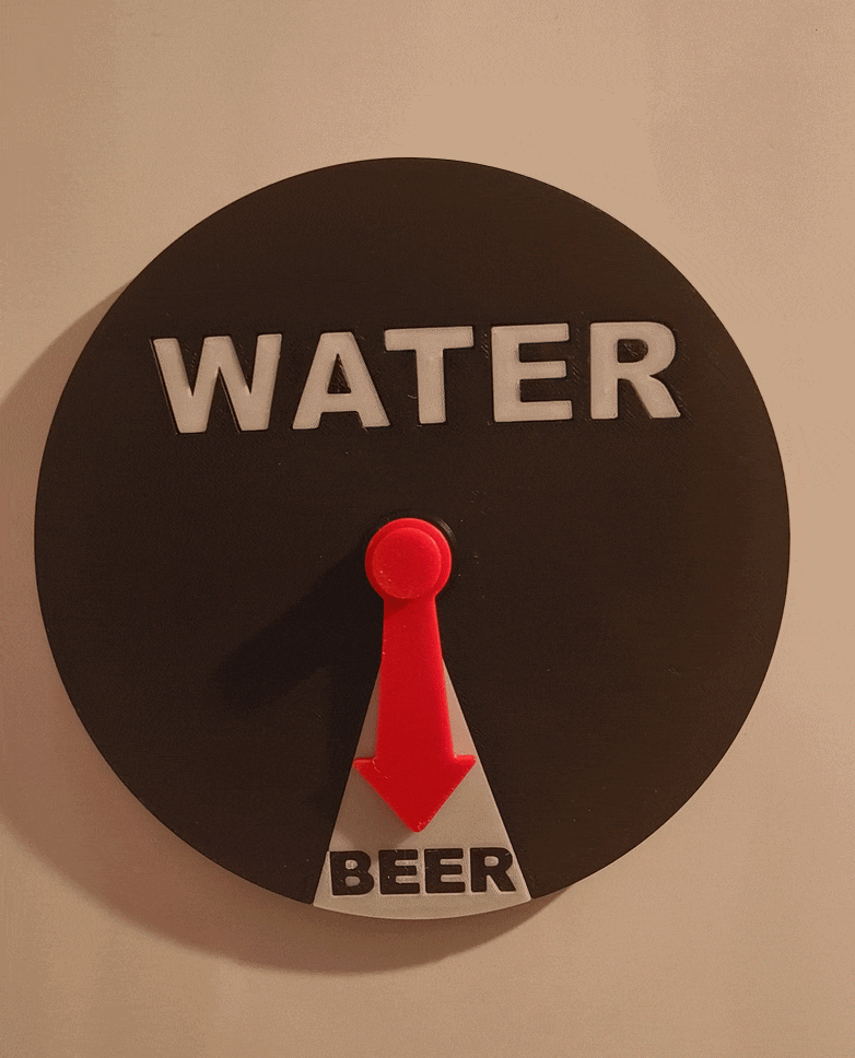 Funny Beer Meter –  Wall/Fridge Sign