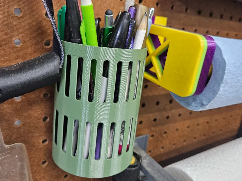 Modular Pegboard Pencil Cup
