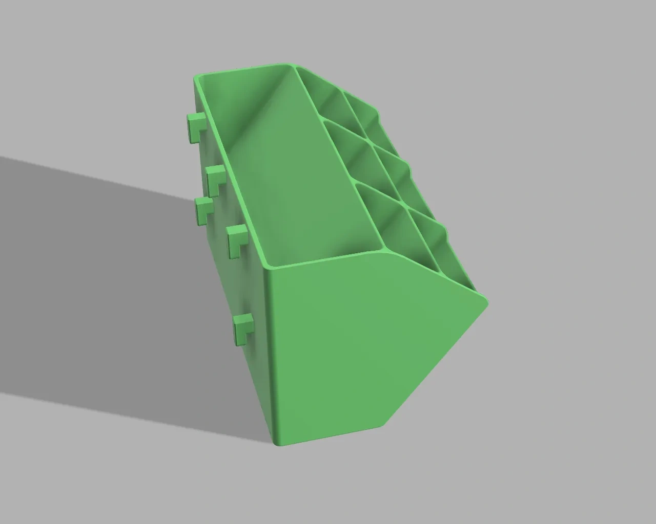 Miniatura 4 do modelo 3D 洞洞板倾斜收纳盒(适合多种洞洞板及贴墙)
