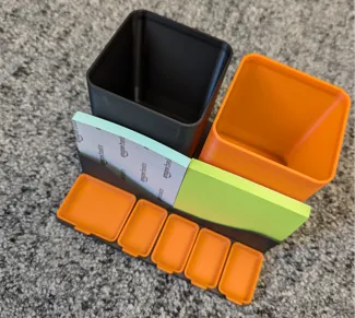 Desk organizer for storing pens and tiny parts