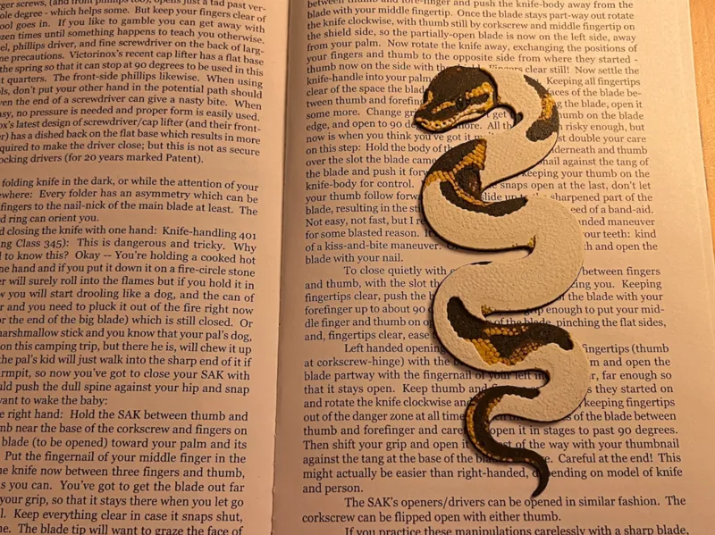 Pied Python Bookmark