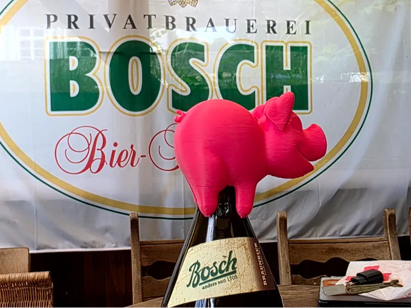 GSV Bierdeckel Schwein V.2 - GSV beer bottle pig
