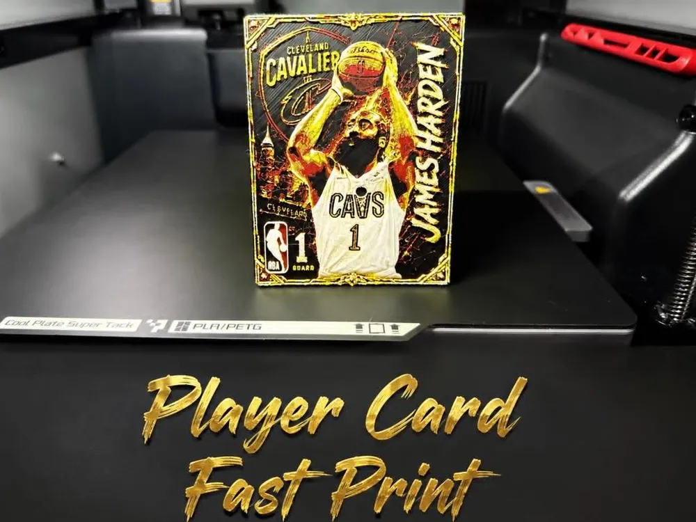 Modelo para impresión 3D: James Harden Player Card. Referencia del modelo original.