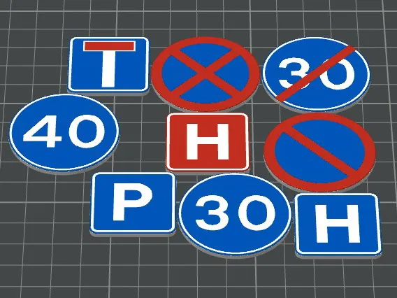 Miniature UK traffic signs ADI teaching aid (9)