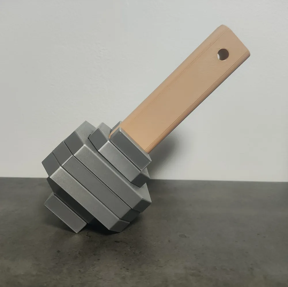 Hephaistos Hammer – 3D Assembly Puzzle (8 pieces) - Free 3D Print Model ...