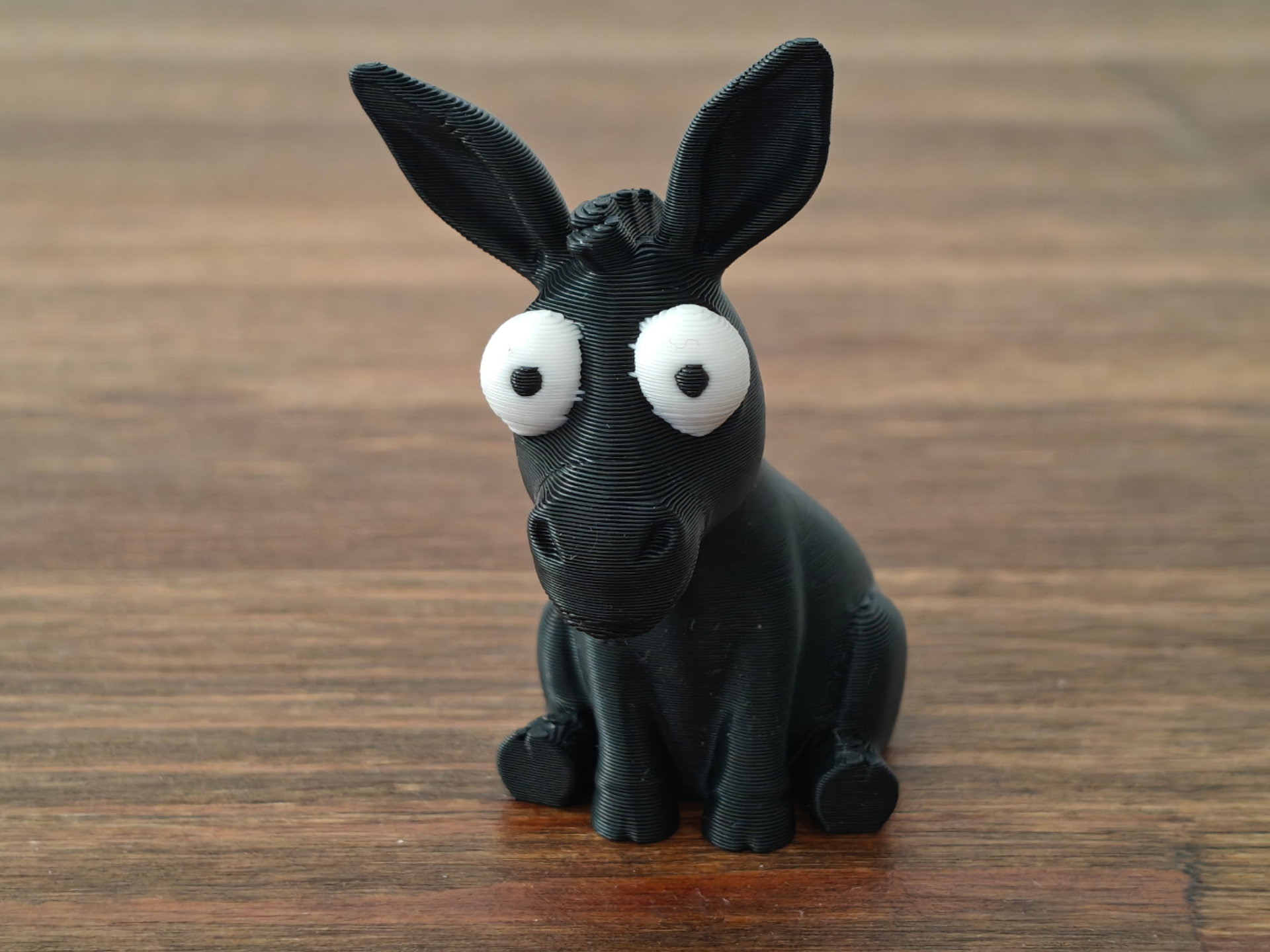 Funny Wide-Eyed Cute Cartoon Donkey Figurine 