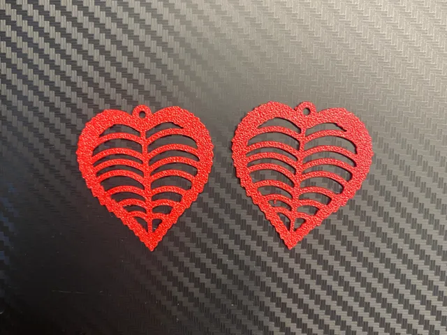 Heart leaf earrings