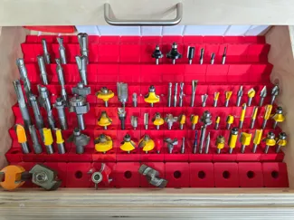Router bit holder Gridfinity Imperial