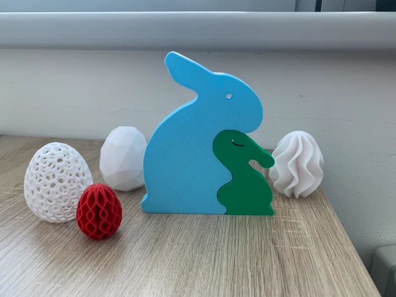Two Easter Bunnies